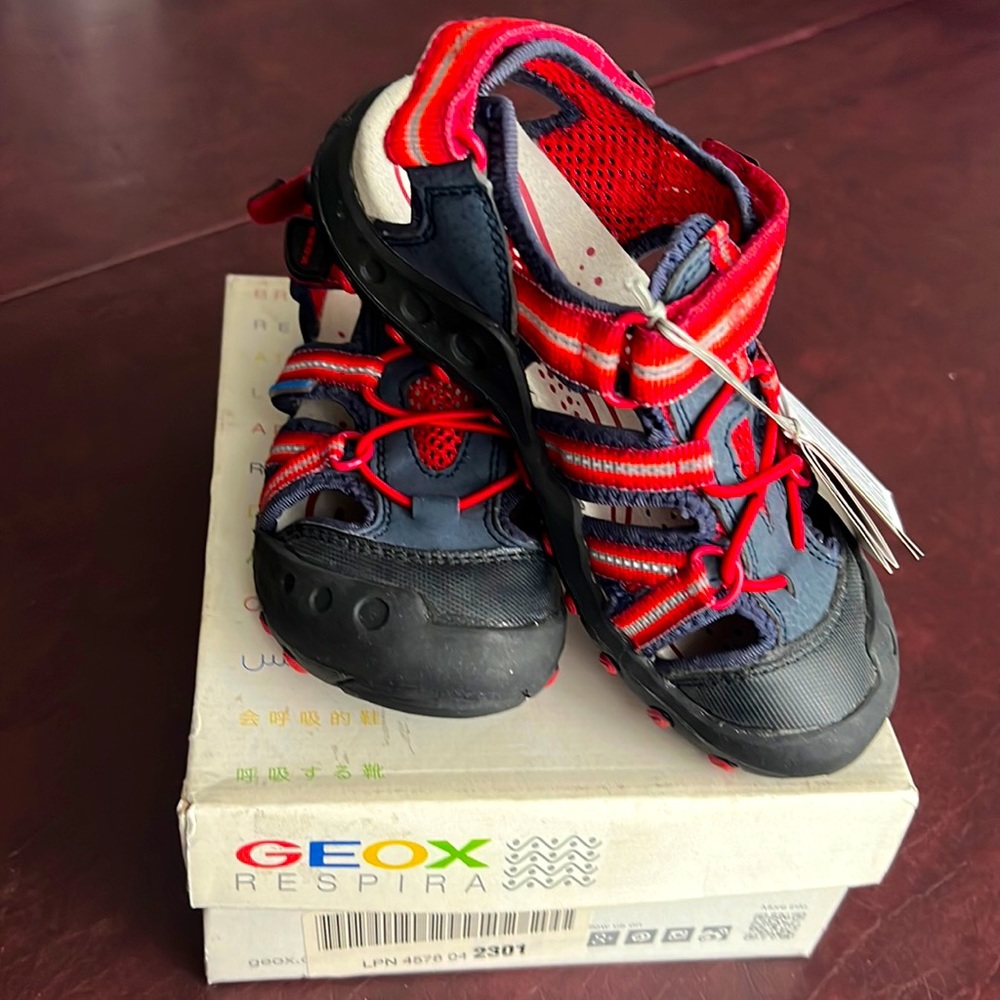Geox sandals.
